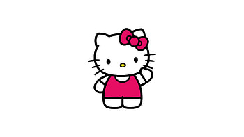 Hello Kitty, Minimalist art, Cute and modern, Simple yet captivating HD wallpaper