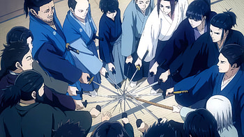: The Blue Wolves of Mibu in Action, Anime HD wallpaper
