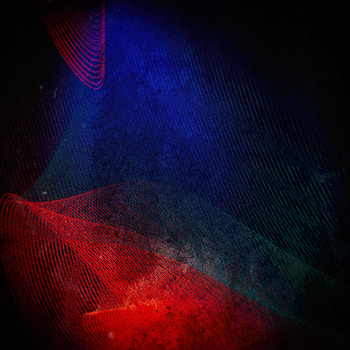 Red Blue Waves, abstract, digital-art, behance HD phone wallpaper