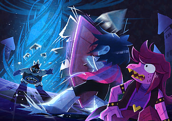 Deltarune Legends: King, Susie & Kris in Adventure, King (Deltarune), Susie (deltarune), Kris (deltarune), video game, deltarune HD wallpaper