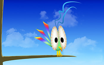 A Lesser Spotted Rainbow Gawk, gawk, rainbow HD wallpaper