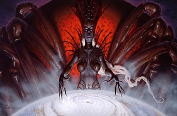 Evil Spider Queen Lolth, fantasy, world, spider, dark elf, goddess HD wallpaper