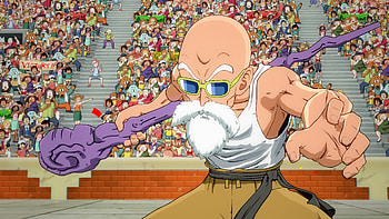 Dragon Ball FighterZ, Master Roshi abilities, Powerful techniques, Unyielding spirit HD wallpaper