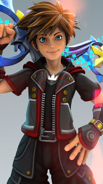 Ranyert Thegakabox, Sora from Kingdom Hearts III, Fanart illustration, Game character HD phone wallpaper