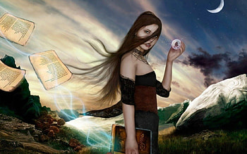 Dream riddler, girl, abstract, fantasy, dream HD wallpaper