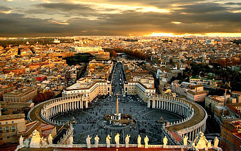 Saint Peter's Square, Rome HD wallpaper