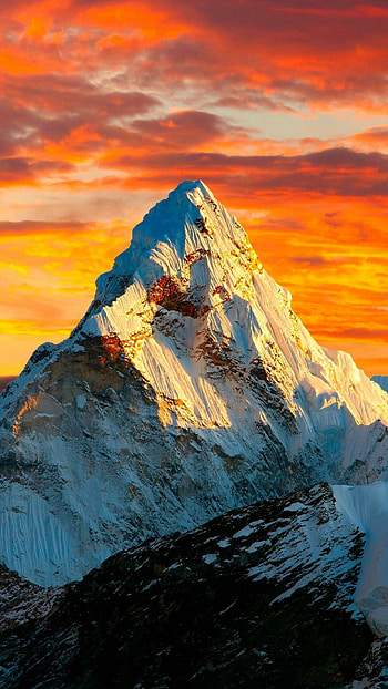Beautiful mountain scenery, Peaceful landscape, Serene vistas, Nature's glory HD phone wallpaper