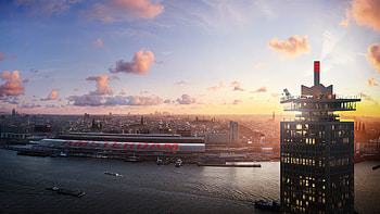 Amsterdam Skyline, Meetings and conventions, Travel guide, Dutch city HD wallpaper