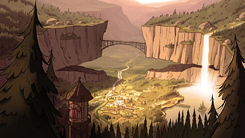 Gravity Falls and Backgrounds HD wallpaper