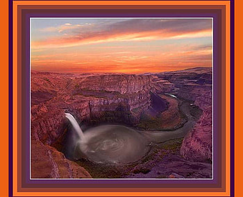 Beautiful Canyon Waterfall, colorful, canyon, scenic, waterfall, pool HD wallpaper