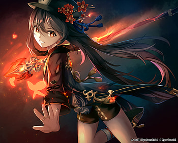 Hu Tao, Hu Tao, video game, Genshin Impact HD wallpaper