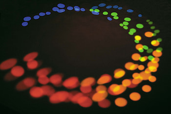 Abstract, Shine, Light, Black Background, Circle HD wallpaper