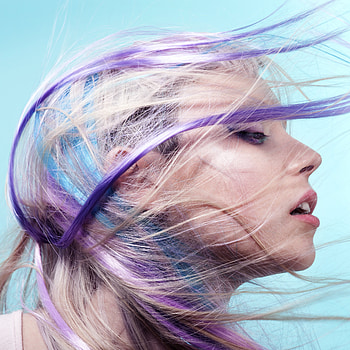 Colorful Hair Girl, girls, hairs, model HD phone wallpaper