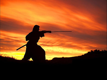 Way of the Sword, dawn, sword, samurai, man HD wallpaper