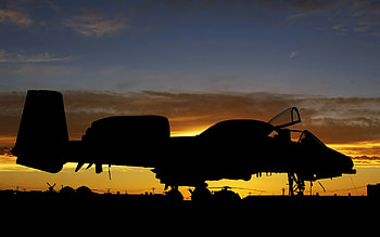 A-10 Thunderbolt II Aircraft Military Sunrise United States Air Force HD wallpaper