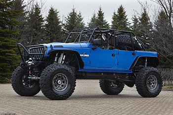 Jeep, blue, 4x4, a HD wallpaper