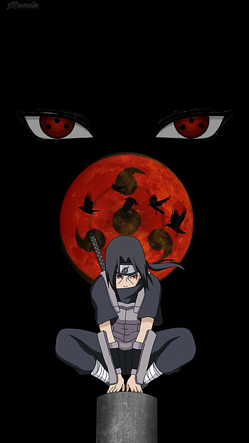 Itachi, naruto, sharingan, uchiha HD phone wallpaper