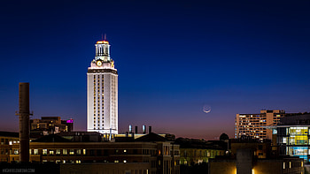 UT Tower, Austin HD wallpaper