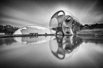 The Falkirk Wheel, canal, lift, industrial, wheel, rotate HD wallpaper
