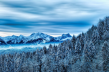 Snow Winter Nature Cloud Mountains, mountains, snow, winter, clouds, nature HD wallpaper
