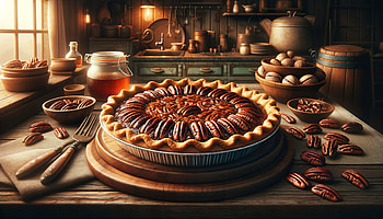 Homemade Pecan Pie - Rustic Dessert Background, Pecan Pie, dessert, baking, Autumn HD wallpaper