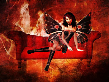 Fairy, abstract, butterfly, fantasy HD wallpaper