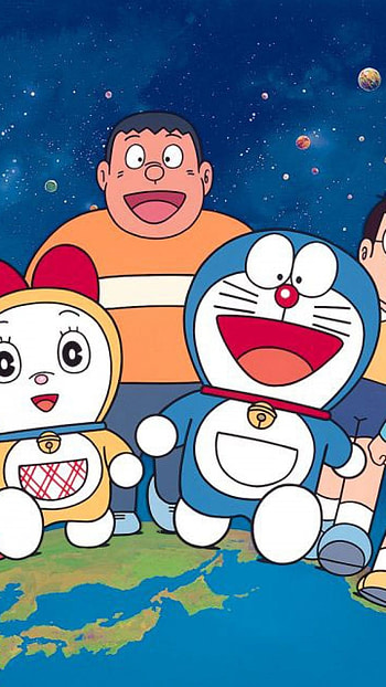 Cute Doraemon, Friends HD phone wallpaper