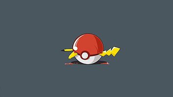 Pikachu Pokeball, pikachu, pokemon, artist, digital-art HD wallpaper