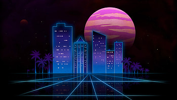 Outrun City, outrun, artist, artwork, digital-art, deviantart HD wallpaper