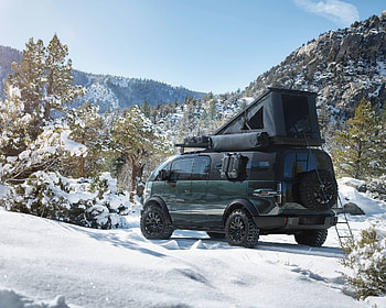Winter Camping, Canoo Auto HD wallpaper