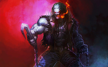 Lobo DC Comics , Comic book hero, Ethan Peltier's collection, Artistic illustrations HD wallpaper