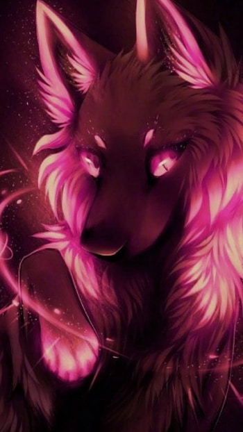 Lady Ember, red, Pink, wolf HD phone wallpaper