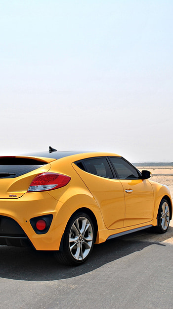 On-road 2019 Hyundai Veloster, Rear view , Q resolution, Sleek design HD phone wallpaper