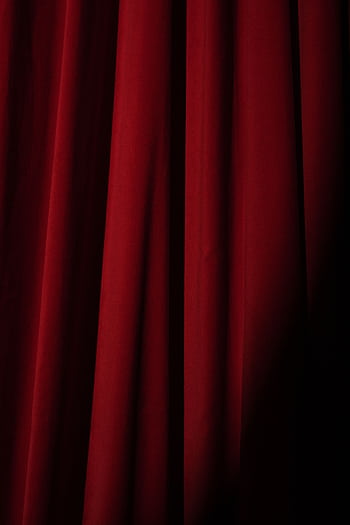 Deep red velvet theater curtain, perfect for presentations or artistic backgrounds. HD phone wallpaper