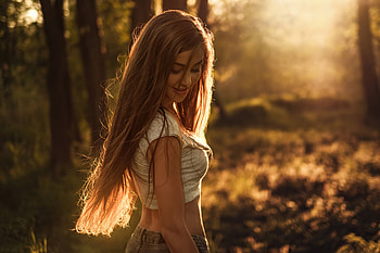 Depth Of Field Straight Hair , depth-of-field, girls, model HD wallpaper