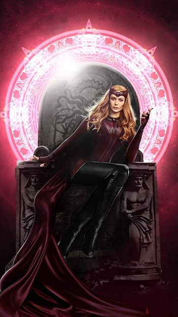 Scarlet Witch, magenta, pink HD phone wallpaper