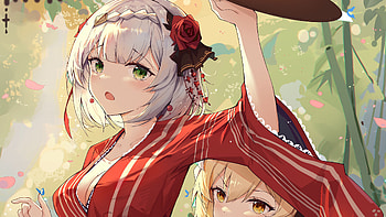 Lumine Noelle Genshin Impact HD wallpaper