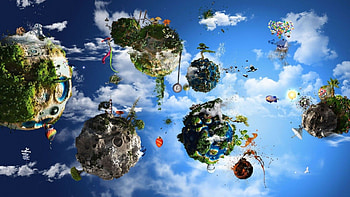 ~Fantasy World~, world, abstract, fantasy, 3d HD wallpaper