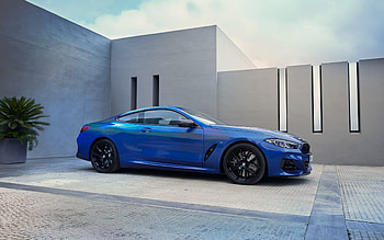 2023, BMW 8 Series, , front view, exterior, blue BMW 8, German cars, BMW HD wallpaper