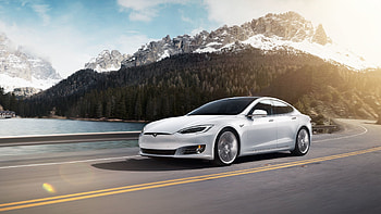 White sedan, Tesla Model 3 HD wallpaper