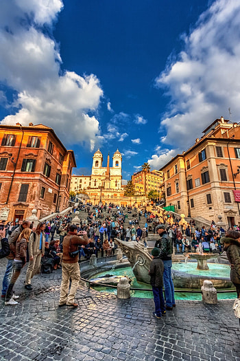 Fleeting glimpse, Places to travel, Italy, Piazza di Spagna HD phone wallpaper