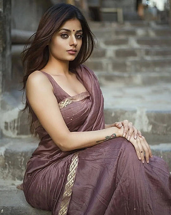 Saree Babe, face, lip HD phone wallpaper