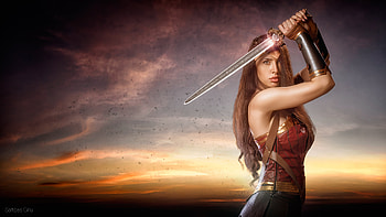 Wonder Woman Cosplay, wonder-woman, superheroes, cosplay, deviantart HD wallpaper