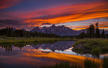 Wyoming sunset HD wallpaper