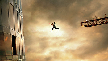Skyscraper Movie Dwayne Johnson Jumping , skyscraper-movie, 2018-movies, movies, dwayne-johnson HD wallpaper