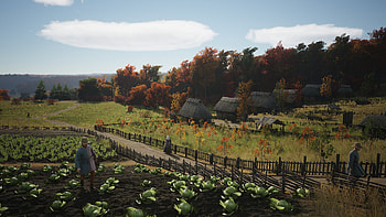 Manor Lords Autumn Splendor, video game, Manor Lords HD wallpaper