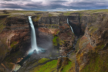 Nature, Canyon, Waterfall, Precipice, Break HD wallpaper