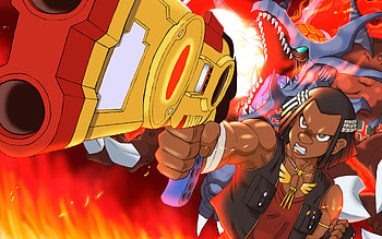 Volcanic Doomfire, , protagonist, Yu-Gi-Oh GX, manga, artwork, Yu-Gi-Oh characters, abstract art, Yu-Gi-Oh, Volcanic Doomfire Yu-Gi-Oh HD wallpaper