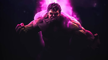 Hulk angry, pinkish art HD wallpaper