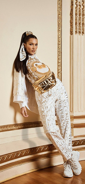 Versace collaboration, Bella Hadid HD phone wallpaper